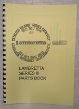 Lambretta  Series 3 parts manual 125-200cc Li, SX, Special, Tv.  LAM06 