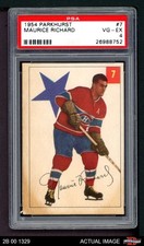 1954 Parkhurst #7 Maurice Richard Canadiens HOF PSA 4 - VG/EX