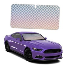 Gradient Car Window Sun Shade Auto Shade for Windshield Visor, Block UV Checker