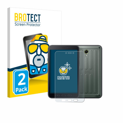 2x Schutzfolie Entspiegelt für Samsung Galaxy Tab Active 5 (Hochformat) Matt 
