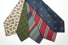 LOT OF 5 CRAVATS OF LONDON wool silk ties Made In England F93865