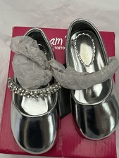 Kids Toddler Girls Mary Jane Flat Dress Shoes Rhinestones Wedding Shoes Soft