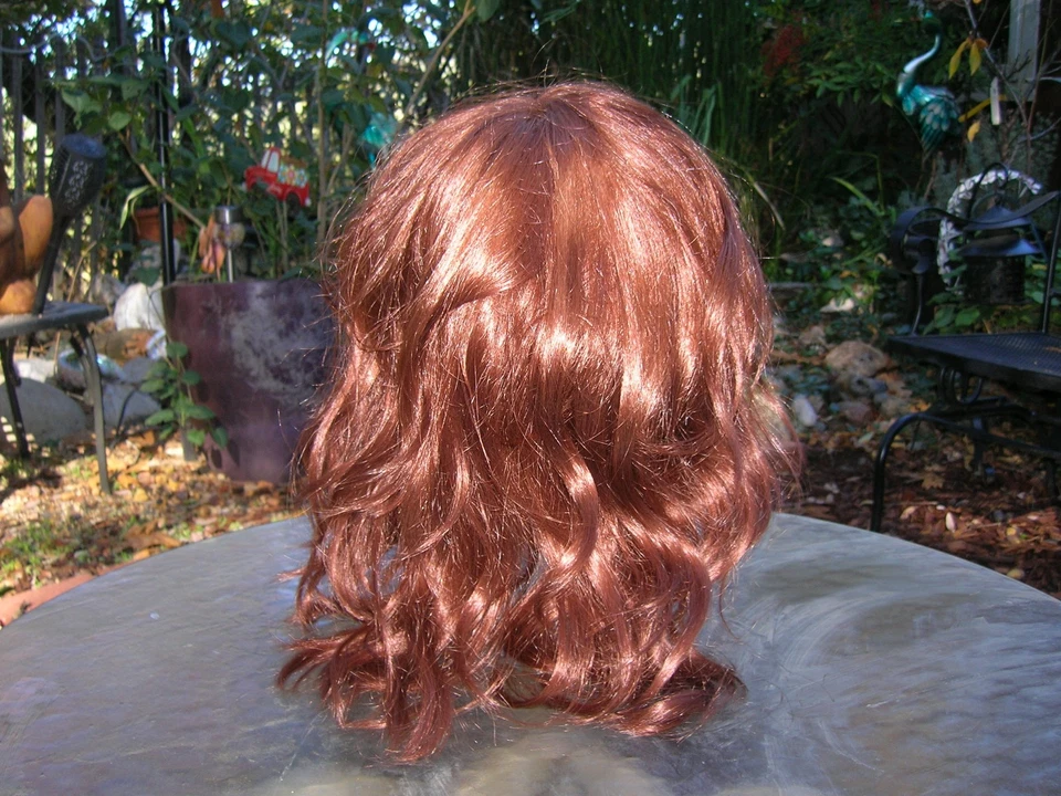 FOREVER YOUNG MUJER SINTÉTICA CASTAÑO ROJIZO PELUDA LARGA CON FLEQUILLO IGNÍFUGO Foto 2 de 4