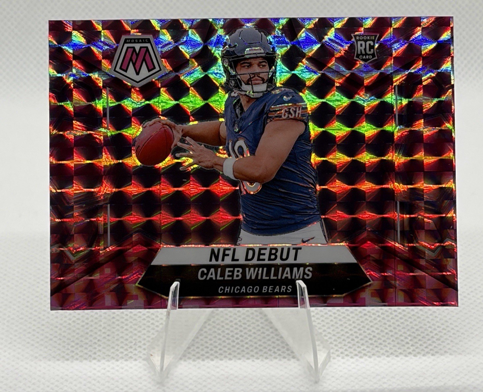 2024 Panini Mosaic - NFL Debut Caleb Williams #289 Camo Pink Mosaic Prizm (RC)