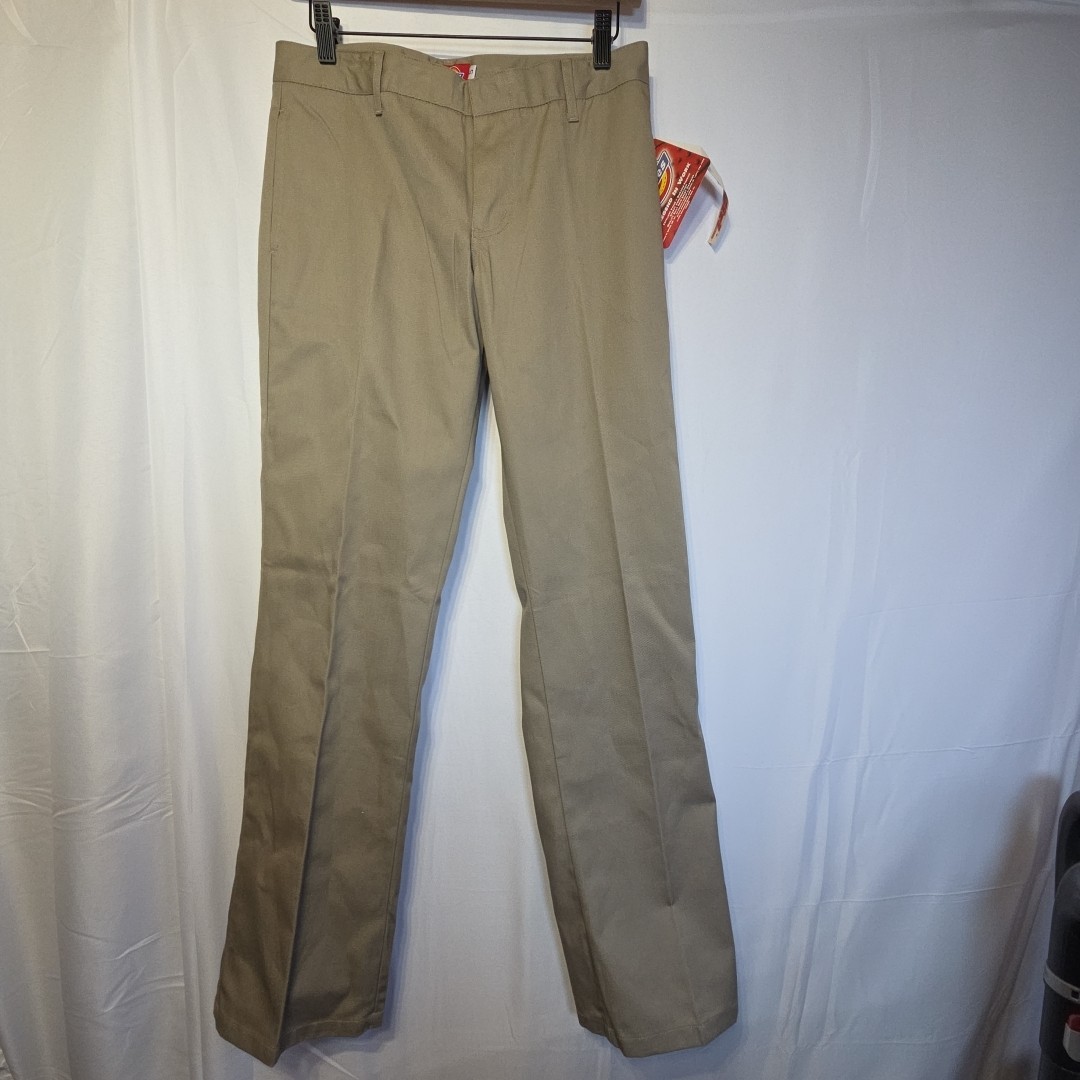 Dickies Girl Khaki Work Pants Women’s 5 Straight Leg Uniform School NWT