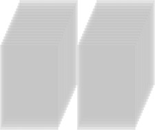 50 Pcs Clear Acetate Sheets 4.3x6.3 in Heat Resistant Plastic Craft Paper