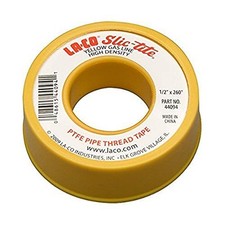 LA-CO 44094 Slic-Tite PTFE Gas Line Pipe Thread Tape, Premium Grade, 260"