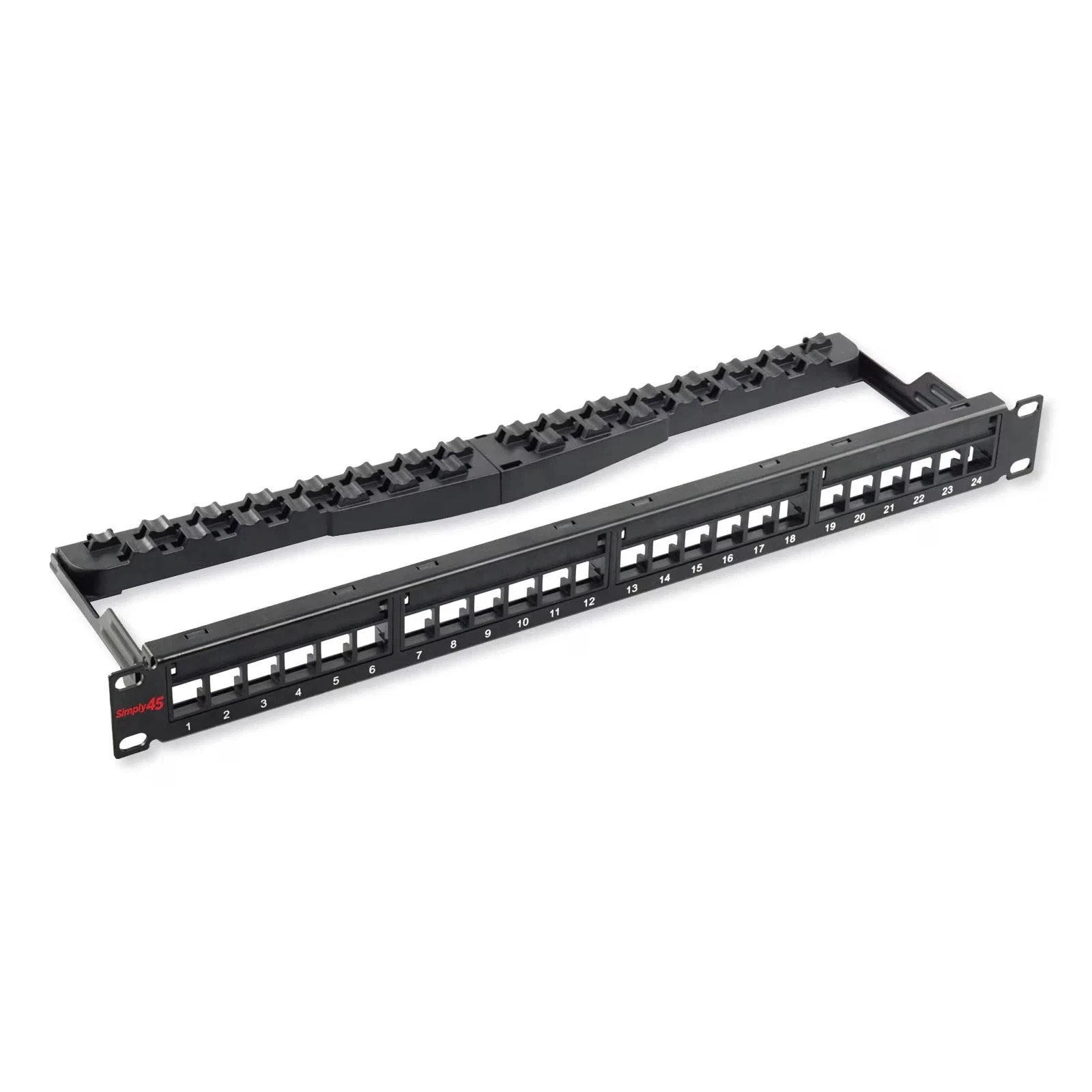 Simply45 Unloaded 24-Port Unshielded Keystone Patch Panel (S45-2024U)