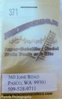 Precision Scale HO #371 Stanchions, Handrail, Machines and Drilled (pkg 12)brass
