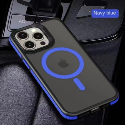 Magnetic Matte Translucent Shockproof Case for iPhone 15 14 13 12 11 Pro Max