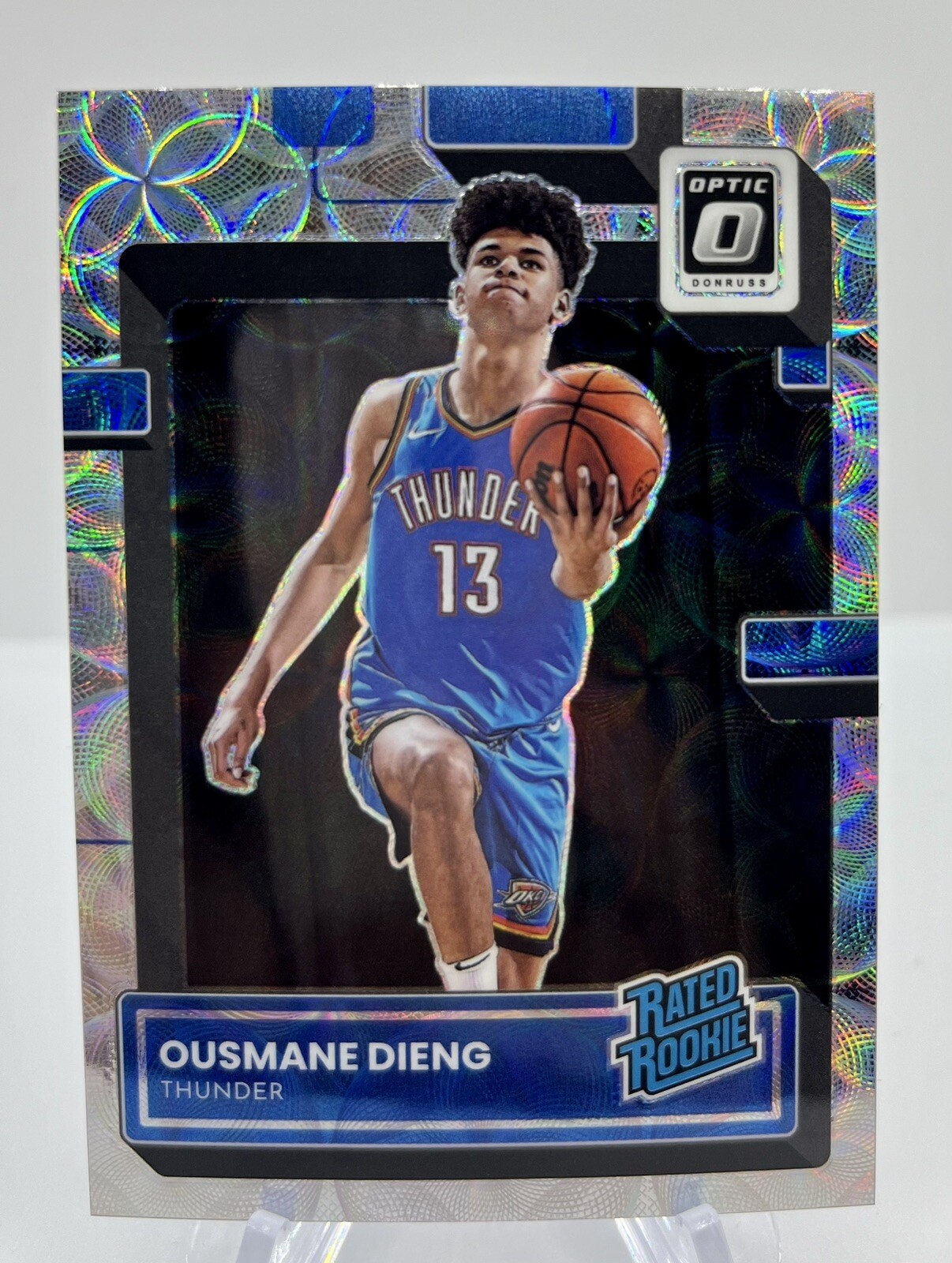 Ousmane Dieng 2022-23 Optic #220 Rated Rookie Premium Box Set Holo Scope /249 SP