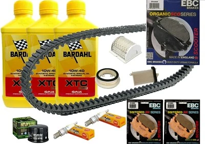 BARDAHL/HIFLO/NGK/MITSUBOSHI/ KIT/TAGLIANDO YAMAHA T-MAX 500 2004 AL 2007 CINGHIA FILTRI PASTIGLIE OLIO CANDEL