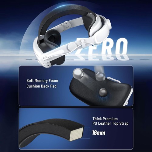 Comfort Head Strap Battery Pack for Meta Quest 3/3S,6000mAh Detachable VR Pow... - Picture 6 of 7