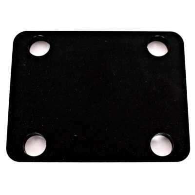 BLACK Trailer 3" Steel Tow Ball Drop Plate 90mm Ctrs 16.5mm Holes UK Made