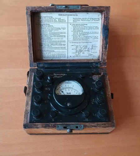 Multimetro tester vintage per telefonia, esercito svizzero, perfetto. - Zdjęcie 7 z 7