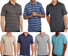 Men's Pattern Short Sleeve Polo Shirt With Pocket