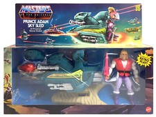 PRINCE ADAM & SKY SLED masters of the universe motu he-man origins NEW