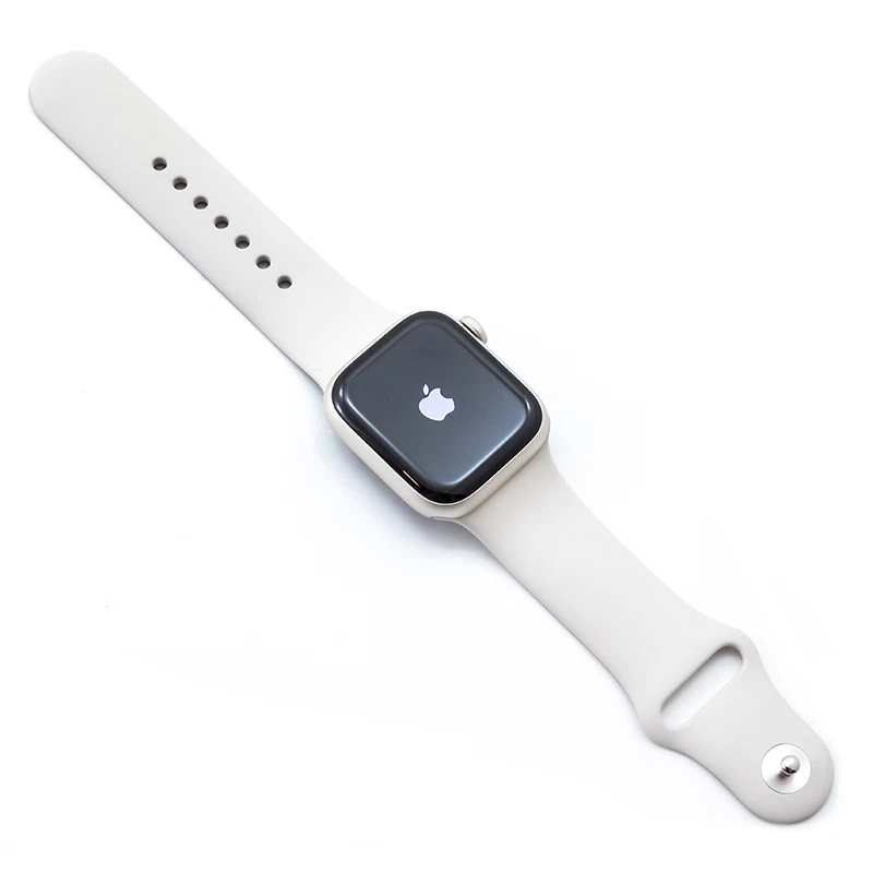 Apple Watch Series 7 41mm GPS Starlight Case w/ Starlight Sport
