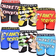 Mens Novelty Boxers Funny Boys Designer Rude Trunks Shorts Gift Underwear 3 Pack