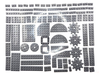 LEGO  Dunkelgraue Grundplatten Kreise Stern 4x12 2x10 Ersatzteile Original x88 Teile