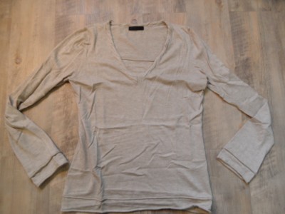 GC FONTANA schöner Pullover beige Kaschmir 38 TOP KoS917