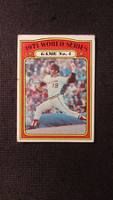 1972 Topps baseball card # 223 Game 1 World Series  ( VERY GOOD  CONDITION )