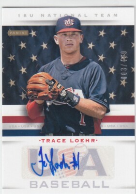 2013 Trace Loehr Panini USA Box Set 18U ROOKIE AUTO /499 - #10