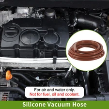 33Ft 1/2" 12mm ID 3.5mm Thickness Silicone Vacuum Hose for Air and Water Red