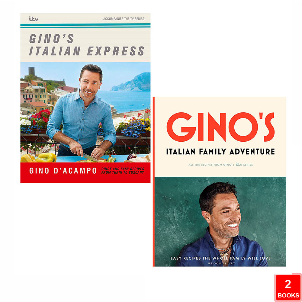 Gino D'Acampo 2 Books Set Gino’s Italian Family Adventure, Ginos Italian Express