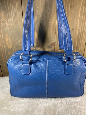 Giani Bernini Hand Bag Shoulder Bag Genuine Leather Purse Coastal Blue Ebay