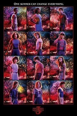 Stranger Things Figuren Maxi Poster neu 61x91,5 cm