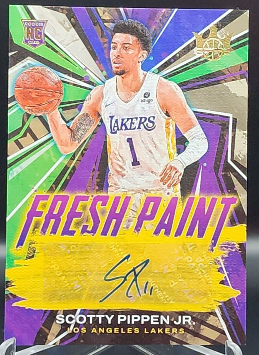 Scotty Pippen JR Rookie (RC) #46/199 2022-23 Panini Court Kings Fresh Paint LAL