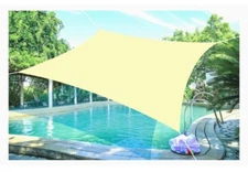 12' x 16' Patio Canopy Tarp UV Blocking Fabric  (Sand)- SueSport