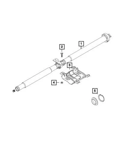 Kit de cojinetes de eje de transmisión delantero genuino Mopar 2015-2025 Jeep Renegade 68267925AA Foto 4 de 4