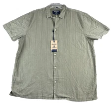 New Chubbies Sunday Shirt Mens XXL Green Its All The Sage  Jacquard Camp Shirt