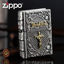 Jacket Holy Bible Booklet Casing Design Zippo Lighter - US Shipping