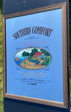 SOUTHERN COMFORT VINTAGE Werbung SPIEGEL Bar Man Cave KNEIPE GROSS 64 CM