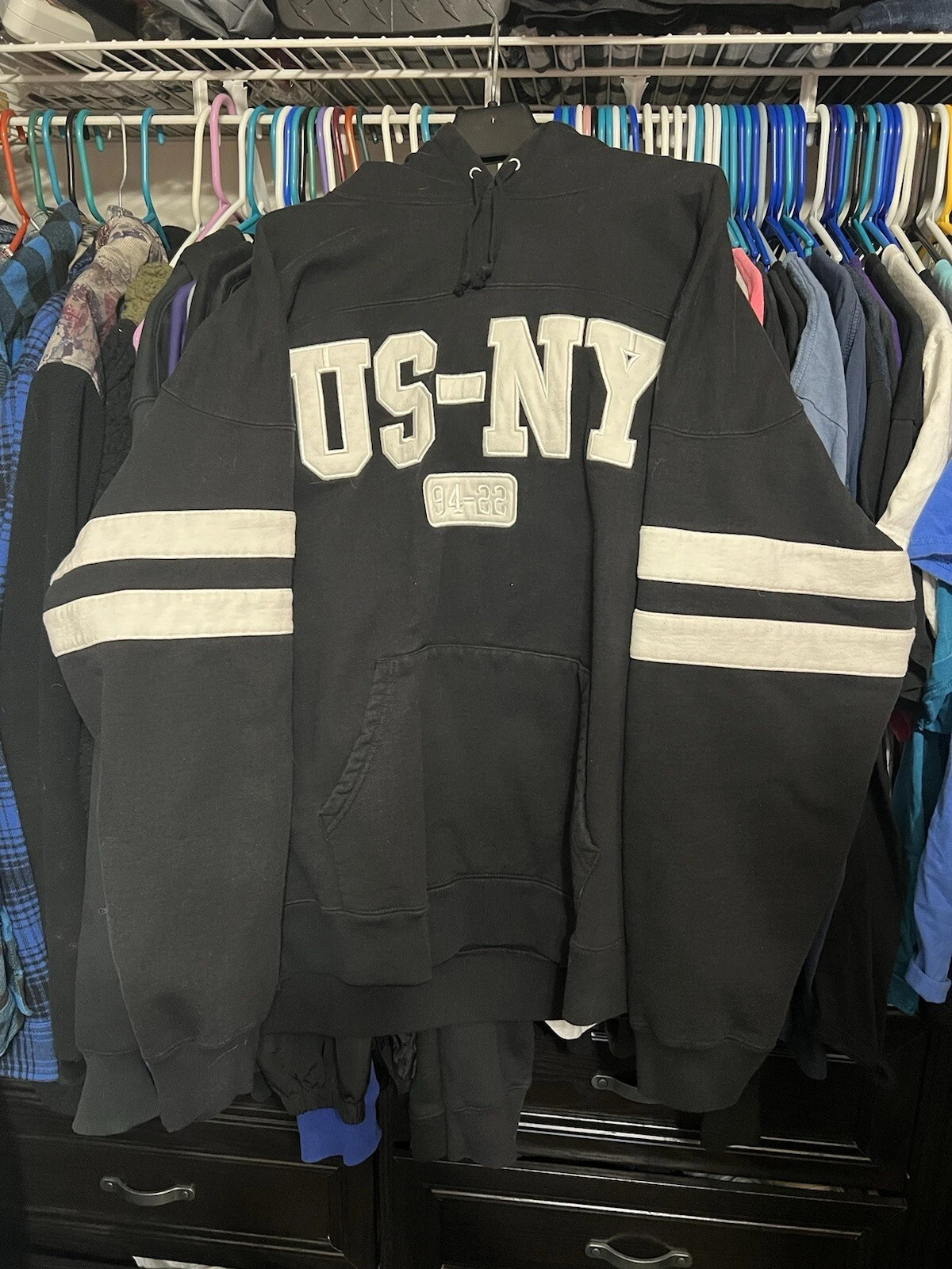 Sweat à capuche Supreme US NY noir FW22 taille X Large authentique ! ?