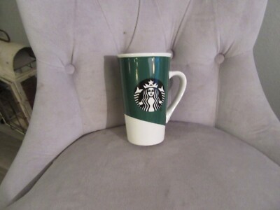 Starbucks Siren Motif Ceramic 16 Ounce Coffee Cup or Mug  Used, but Very Nice!