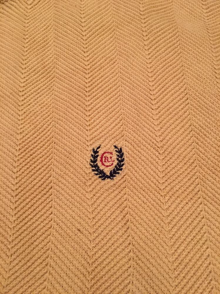 Chaps Ralph Lauren Men's Sweater Large Hand Framed Herringbone Cotton CRL Crest thumbnail 5