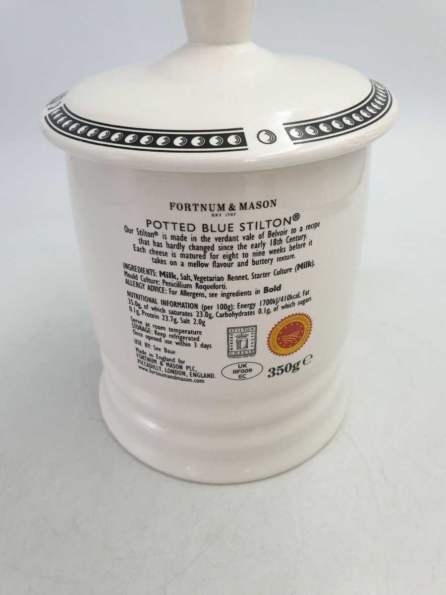FORTNUM & MASON POTTED BLUE STILTON CHEESE 350g CERAMIC EMPTY