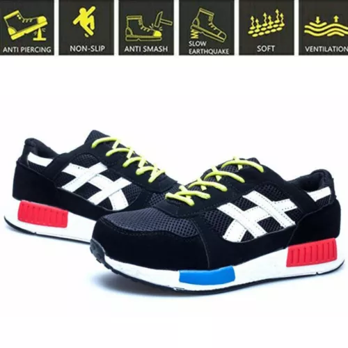 Arbeitsschuhe Damen&Herren Sicherheitsschuhe Mit Stahlkappe Turnschuhe Leicht - Bild 2 von 26