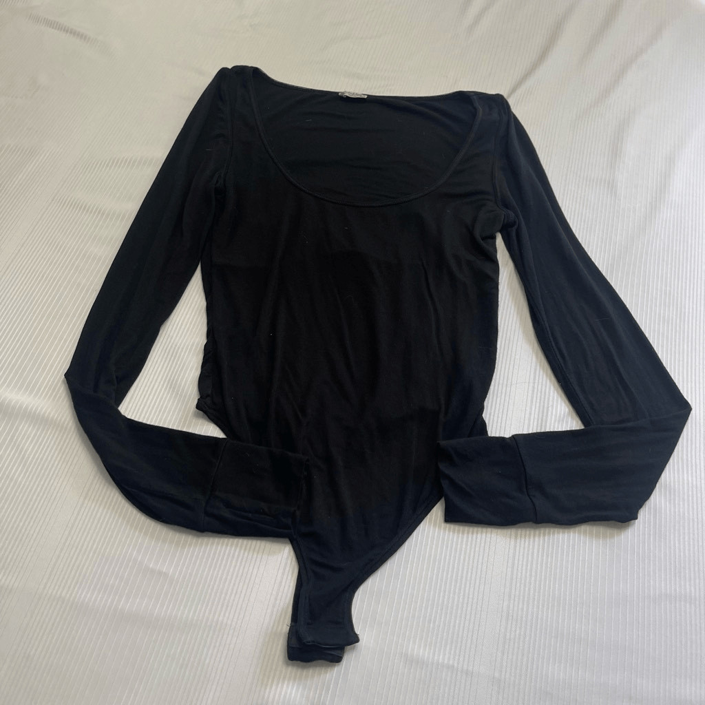 Intimately Free People Black Bodysuit Size Small