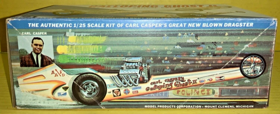 De colección MPC Carl Casper’s Galloping Ghost II AA/Fuel Dragster Kit Escala 1/25 (B) Foto 2 de 4
