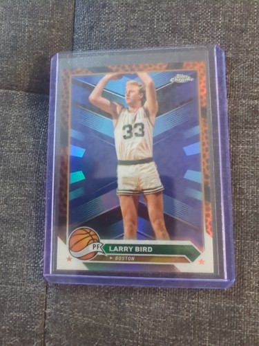 2023-24 Topps Chrome Larry Bird Orange Basketball Refractor SP #175 Celtics π