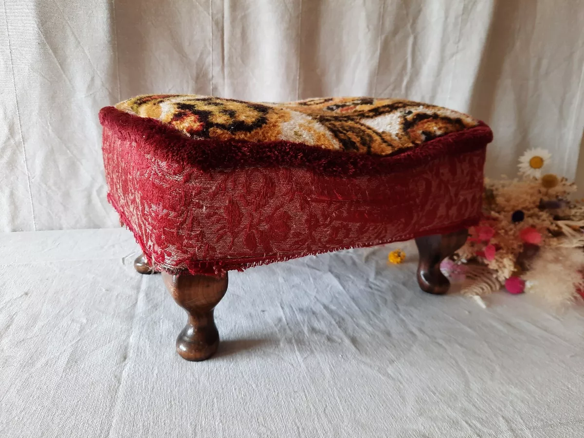 Small antique footstool deals