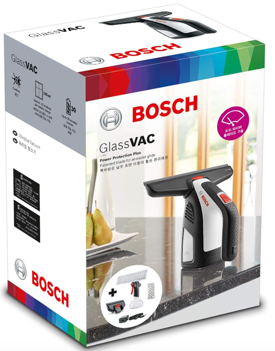Bosch Glassvac Battery-Powered Window and Tile Vacuum Cleaner-image