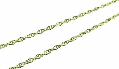 9 Karat Gelbgold Seil (Prince of Wales) Fußkettchen / Fußkette, 1,8 mm Glied, 12''/30