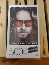 VHS Case Blockbuster Cardinal The Big Lebowski 500 Piece Jigsaw Puzzle Brand New
