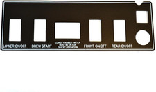 Decal, 7 Holes, Black - Replaces Newco 108160